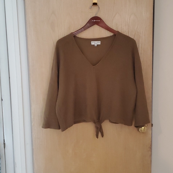 Texture and Thread Brown Top, Sz 3X - Picture 5 of 5